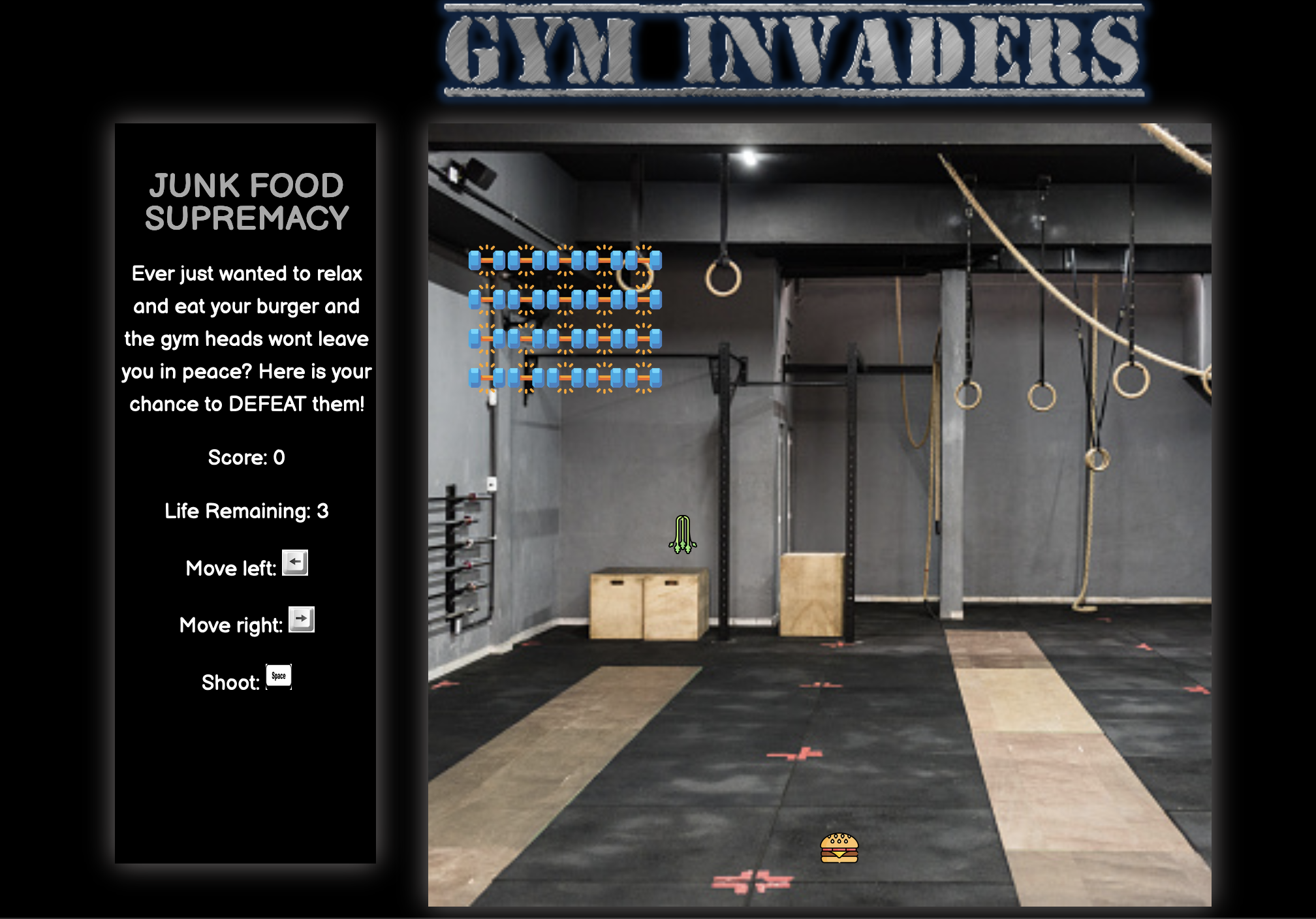 Project-1: Gym Invaders